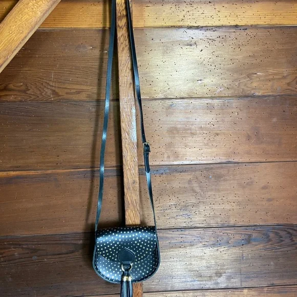 The Cambridge Satchel Company Black and Gold Crossbody Bag - Picture 2 of 5